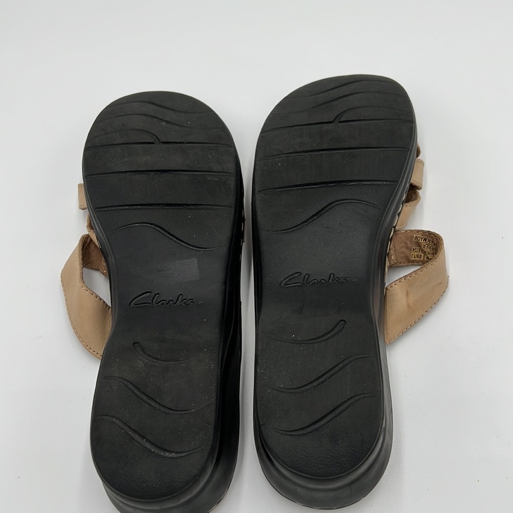 Clarks Lexi Jasmine Sandals Adjustable Straps Tan Women Size 10M - Picture 5 of 5